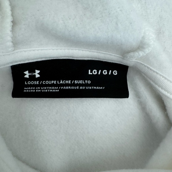 Under Armour Blue Patterned WorkOut Outfit and White Sweatshirt - Picture 15 of 16